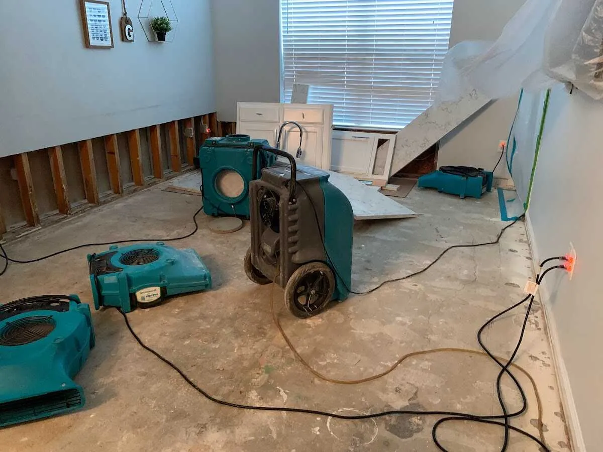 Dehumidifier in flood-cut room for Water Extraction & Removal in Wailua Homesteads